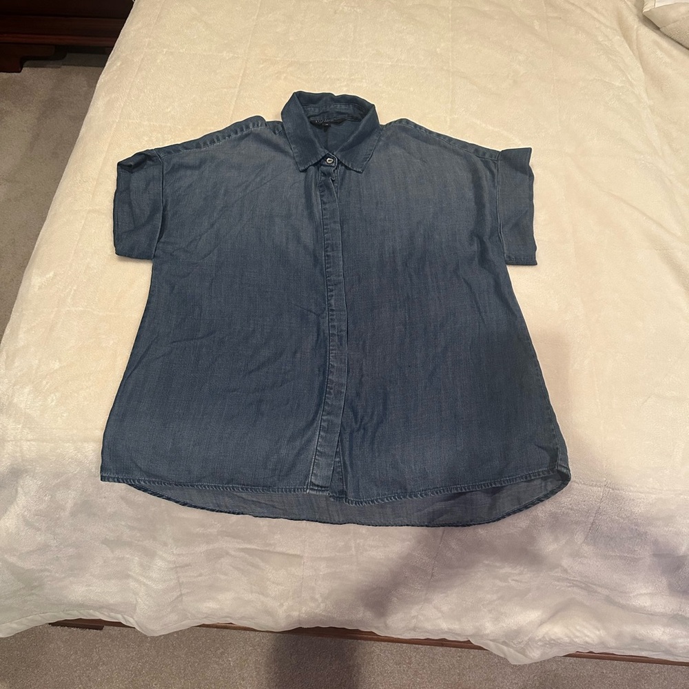Women’s Liverpool Blue Relaxed Fit Casual Shirt
